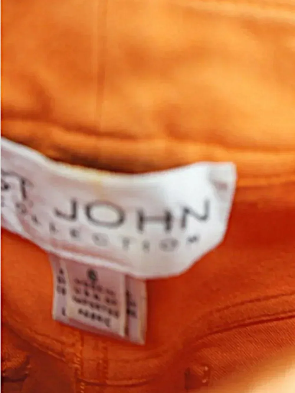 St John Collection By Marie Gray Orange Striaght Leg Pants size 6